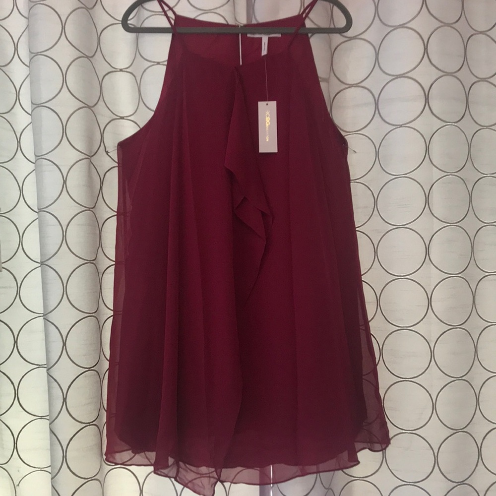 NEW BCBG Red Flowy Dress